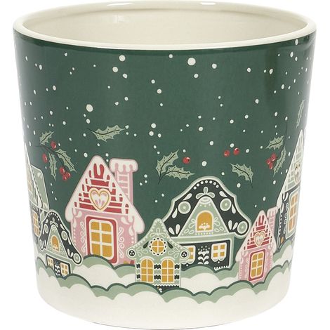 Cache Pot  Dia 13cm Noel