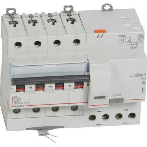 DX³ Disjoncteur différentiel 4P C63 6kA type AC 300mA TGA - LEG411222