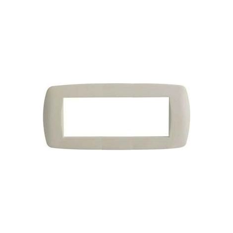 PLACCA 6 POSTI MILLENNIUM AVORIO  6 posti  mm.199x84h. (7846.TA)    MARLANVIL