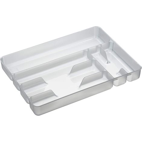 Excelsa Rainbow Portaposate 6 Scomparti, Polipropilene, Bianco (1/2)