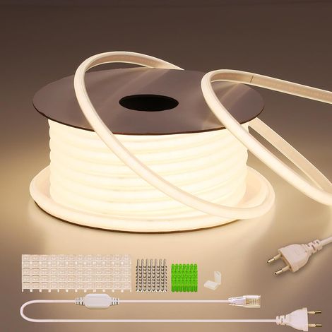 Ruban LED COB AC 220V Exterieur Etanche 30m Lumineux 300W (1/5)