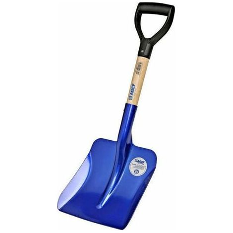 Agef Pala da Neve in Alluminio Leggero con Manico in Faggio 42cm con Impugnatura (1/2)