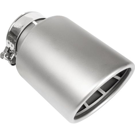 Embout De Silencieux d'Échappement Auto Pour Embout d'Échappement En Acier Inoxydable De 2,5 "(63mm) Embout d'Échappement De 4" (101mm) Arrière Modifié (Argent Droit) (1/5)