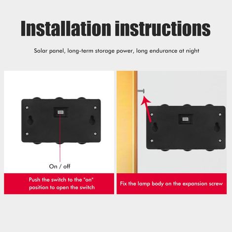 Lot de 2 lampes solaires murales à LED étanches, avec inclinaison vers le haut et vers le bas, pour intérieur et extérieur, idéales pour jardin, terrasse, garage, allée ou chemin. (1/5)
