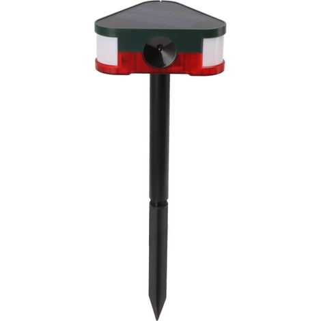 Solarbetriebenes Tierabwehrgerät mit großer Reichweite, akustischem und optischem Alarm, Infrarot-Außenmelder mit Fernbedienung, für Obstplantagen, 1 W, 5 V (1/5)