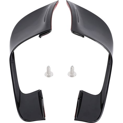 1 paire de déflecteurs d'air de carénage moto, ailerons latéraux sportifs, déflecteurs de vent aérodynamiques pour pare-brise YZF‑R7 2020 à 2024, noir brillant (1/5)