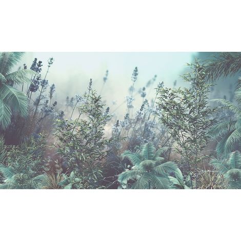 Papier peint panoramique - Forêt Tropicale - 130 cm x 74 cm (1/2)