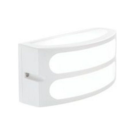 Applique Esterno Moderna Squba Alluminio E Materie Plastiche Bianco 1 Luce E27 (1/5)