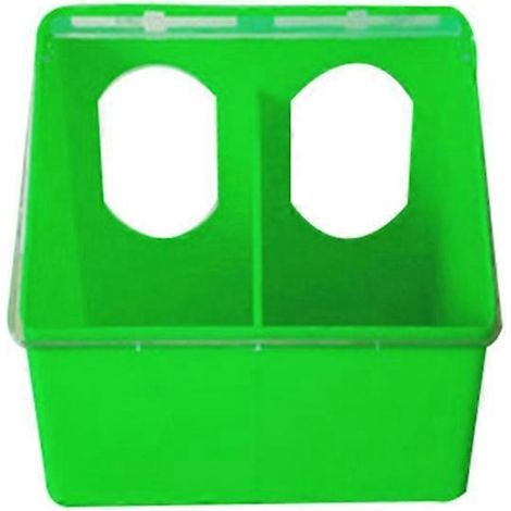 Poules abreuvoirs suspendus avec crochets, 2 trous, bols en plastique pour nourriture et eau, gamelles d'alimentation faciles à nettoyer.