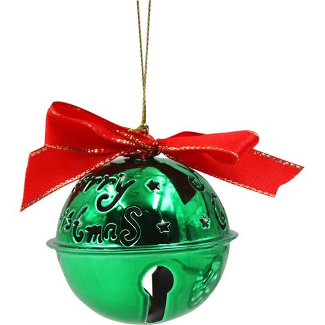 Cloche De Noël - Cloche En Métal Diamètre 6,3 Cm - Décoration Arbre De Noël Porte Calendrier De Lavent Bouquet Couronne - 1 Pièce