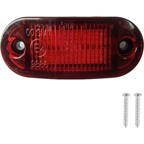 10 STÜCKE 6-LED Anhänger-Begrenzungsleuchten Rot 12-30 V LED-Seitenmarkierungsanzeigen Umrissleuchten Rücklichter für Auto-LKW-Anhänger RV Wasserdicht