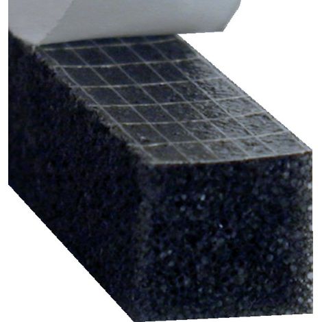 Kiso – Rouleau d'étanchéité en mousse de polyuréthane 15M 15/4 gris – Adhésif pour surfaces humides et irrégulières – Ouvert à la diffusion de vapeur