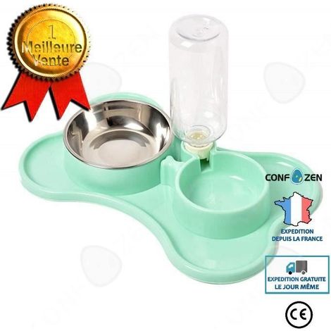 Gamelle d'alimentation Lente pour Chiens Distributeur Eau Automatique pour Chat Chien (1/4)
