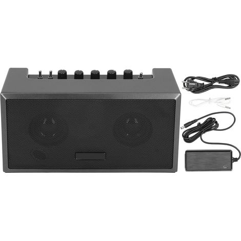 Mini haut-parleur électrique amplifié pour guitare, boîtier de pratique 8W, prise UE 100-240V (1/5)