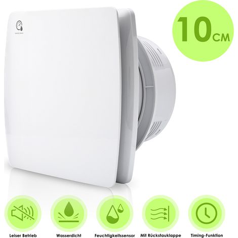 Jiubiaz Badlüfter Lüfter Wandlüfter Wandventilator 100mm 12W Abluftventilator