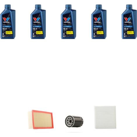 Kit tagliando 3 FILTRI e 5L OLIO compatibile con Audi A4 (B6,B7) 1.8 20v turbo 140kw dal 2002 al 2004 (1/5)
