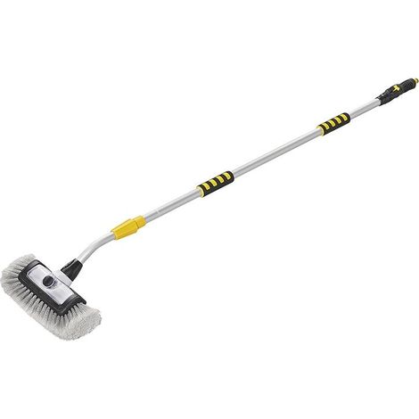 Brosse de lavage 3D avec réservoir de shampoing manche télescopique 2,5 mètres