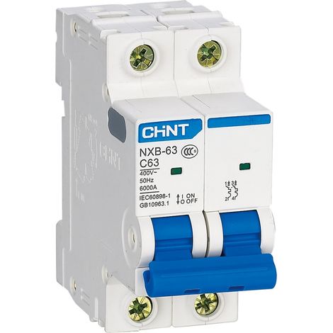 Interruptor automático 2P clase C 6kA - CHINT nºde amperios: 16A
