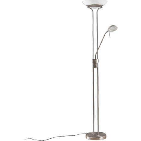 LED Stehlampe "Yveta" aus Metall dimmbar für Wohnzimmer & Esszimmer von Lindby