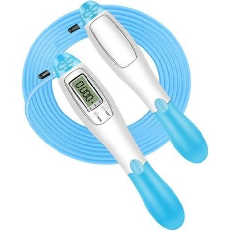 Blue Rope 2.8 Million - Wireless Electronic Skipping Rope Set, Smart LCD Display, Counter