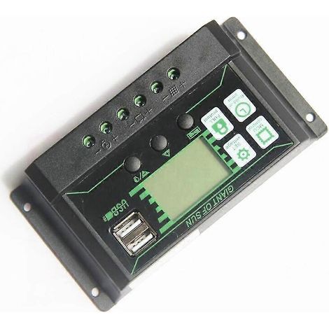 30a 12V 24V Solar Laderegler Pwm Pv Batterie Ladegerät Regler für Li-Ion Blei Säure Batterie L (1/5)