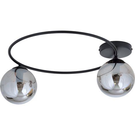 Plafonnier Emibig SOPRA 2 2xE14 noir/graphite métal (1/5)