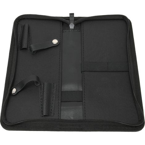 Sacoche en cuir PU imperméable pour ciseaux de coiffure, pinces et peignes. (1/5)