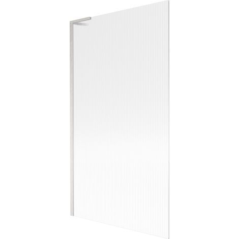 Mexen Next L paravent de baignoire 1-volet 100 x 150 cm, rayures, nickel brossé - 895-100-000-03-09-97 (1/5)