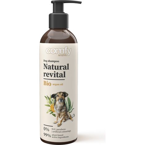 Champú fortalecedor natural PARA PERROS para un pelaje y piel saludables.