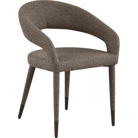 Chaise de salle à manger sculpturale marron - marron chunky (1/5)