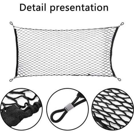 Filet Élastique Pour Coffre - 70 x 120 cm - Universel Pour Voiture - 1 Pièce (1/5)