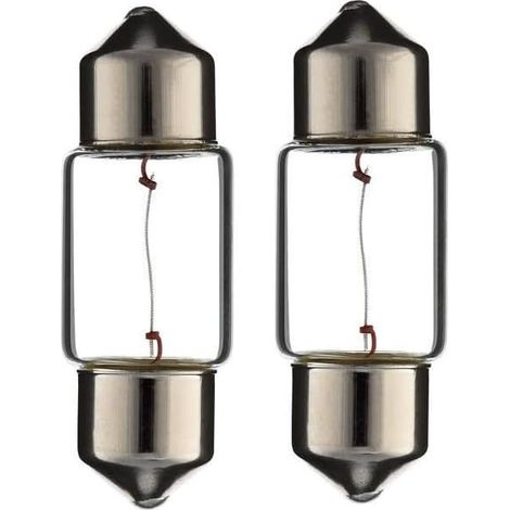 2x Ampoule SV8.5 10W 10X31 12V voiture moto scooter réparation changement éclairage