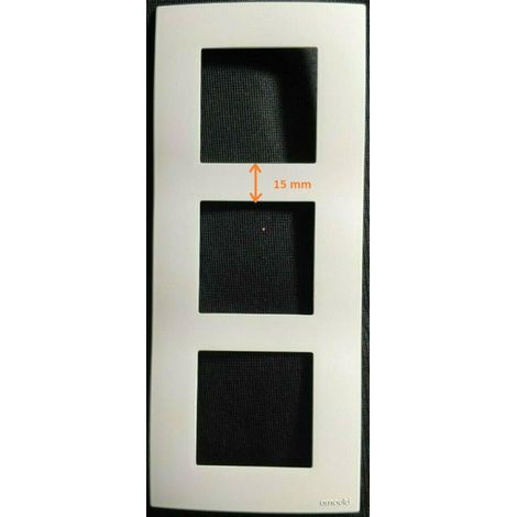 ARNOULD 60861 - Triple Vertical Plate - White - ESPACE LUMIERE