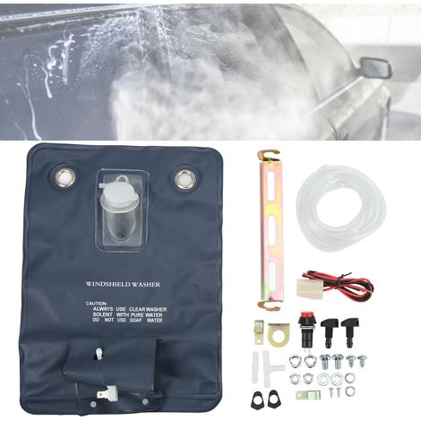Kit de Lave-glace Facile à Remplacer, Pratique avec Pompe 12V pour Voiture - Sac de Nettoyage (1/5)