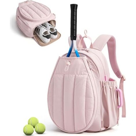 Sac à dos de tennis unisexe avec poche isotherme et compartiment ventilé, pour raquettes sport (1/3)