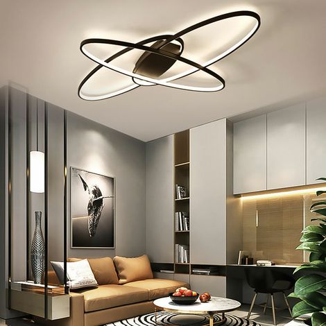 95x65cm 70W dimmable plafonnier led salon plafonnier chandelier avec télécommande