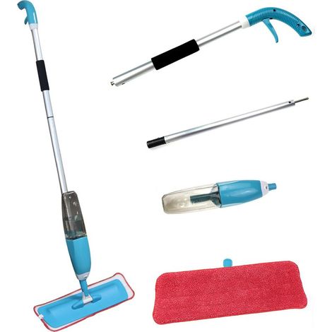 – Nettoyeur vapeur pliable avec pulvérisation – Capacité 500ml – Pour sols en PVC, lino, pierre, parquet – Dimensions 38x12x125cm (1/5)