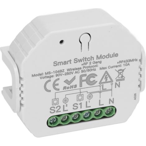 Module Variateur Connecté Sans Fil ZigBee 3.0 Double Commande Réglable App Voice Encastrable 90-250V IP20 10A Lot de 1 (1/5)