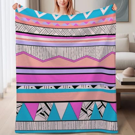 Couverture de lit en polaire, jeté doux et chaud de printemps, légère et luxueuse en microfibre de polyester, décoration intérieure cosy et élégante, cadeau pour hommes femmes,6080 pouces (1/4)