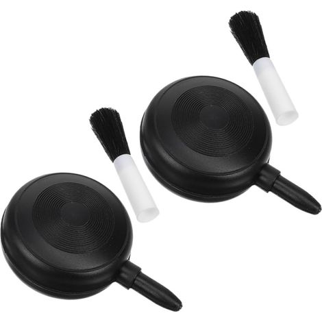 2 pièces Souffleur à Air Portable avec Brosse Douce Poire Manuelle pour Dépoussiérage Objectifs Appareils Photo Microscopes et Claviers Lot de Compactes et Légères (1/5)
