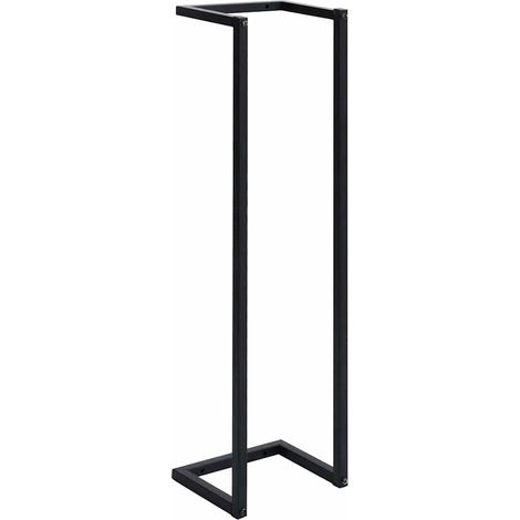 Maison Exclusive - Portasciugamani da Terra Nero 25x20x95 cm Ferro