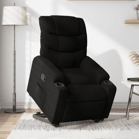 Fauteuil inclinable-Chaise de relaxation-Fauteuil Relax noir tissu 198407 (1/5)