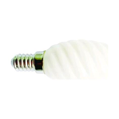 LAMPADA LED VIGOR SATINATA TORTIGLIONE CALDA E14 4.0W-420LM conf. 6 pezzi