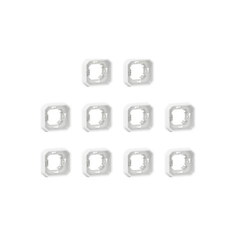 Legrand - Plexo L - LOT de 10 Supports encastru00e9 - 1 poste - Composable - Blanc - Ref. : 069692Lx10 (1/5)