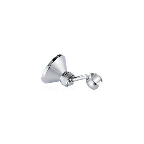 Support de douche à main, support de pommeau de douche omnidirectionnel en cuivre, support mural réglable pour montage en chrome chromé pour pommeau de douche H470