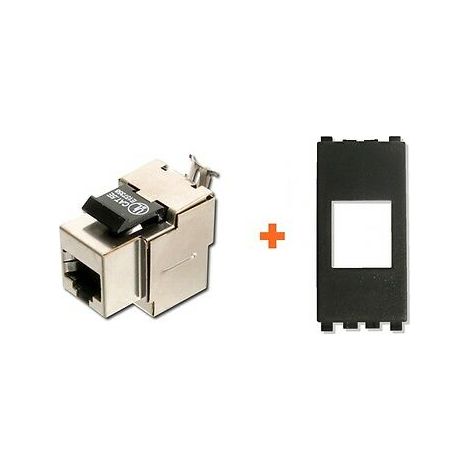 Intellinet Presa di rete cat.5e stp rj45 Vimar Arke nera