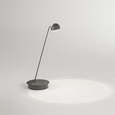 Lampada Da Tavolo Moderna Lyra Metallo Antracite Led 7W Dimmerabile Ip20 (1/2)