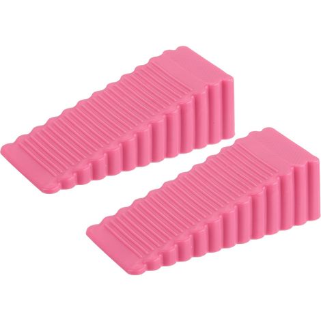 Cale Porte Sol Caoutchouc, 4 Pièces Antidérapante Bloc Arrêts de Portes Durables Butee de Portail Bloque Butoir de Porte Empilables pour Tous Types de Sols en Intérieur et Extérieur (1/5)
