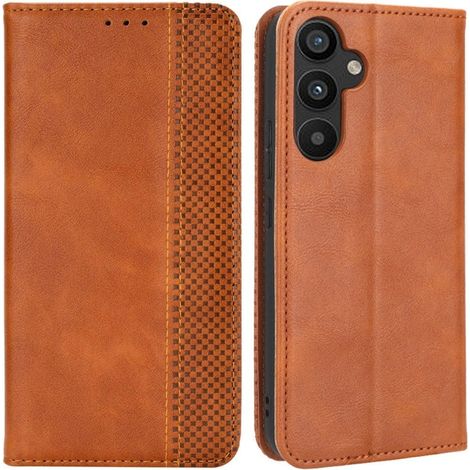 Étui en cuir marron vintage Bofink pour Samsung Galaxy A34 5G (1/2)