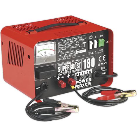 Sealey 12/24V Starter/Charger 180/40A 230V SUPERBOOST180